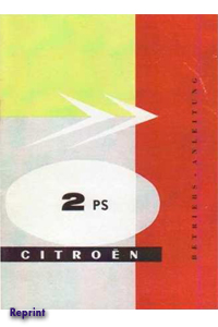 CitroÃ«n 2CV Instructieboekje 1957